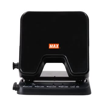 MAX 美克司（MAX）多功能两孔打孔器 省力办公文件档案圆孔打孔机（35张/65g）DP-35T 黑色