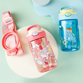 contigo康迪克儿童吸管水杯排气防喷420ml魔法猫猫HBC-GIZ283TVP+