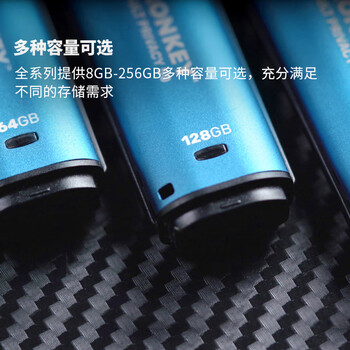 金士顿（Kingston）16GB U盘 IKVP50 256位AES专业硬件金属加密优盘 双重写保护 读速高达250MB/s