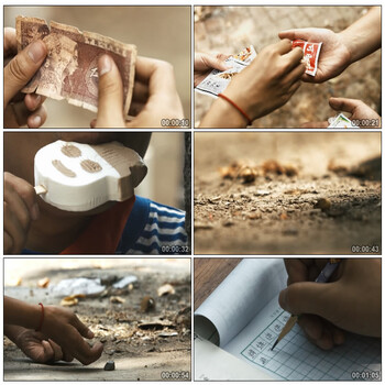 80后童年故乡记忆玻璃球课本跳房子小时候儿时回忆实拍视频素材