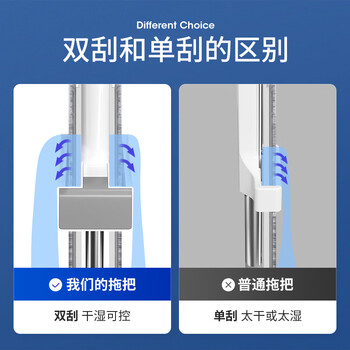 美丽雅平板拖把38cm2布拖把家用一拖净免手洗2025墩布干湿两用拖地神器