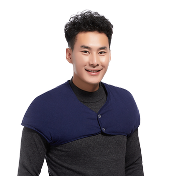 男士护肩膀坎肩睡觉加厚保暖防寒中老年纯棉护肩颈椎衣服护肩膀 厚款