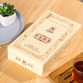 泾渭茯茶黑茶 过节礼品 咸阳茯茶 陕西特产 金花茯砖茶 贡金茯茶1kg 泾渭茯茶黑茶 过节礼品 咸阳茯茶 陕西特产 金花茯砖茶 贡金茯茶1kg