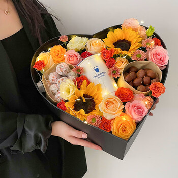 食墨生 万圣节全国入冬四件套鲜花礼盒北京速递同城上海广州深圳生日