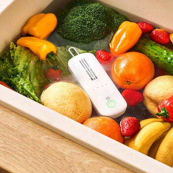 One's Member 果蔬清洗机家用迷你洗菜机 洗水果蔬菜车厘子草莓去农残净化机 无线充电GFC11 小米白 1号会员店