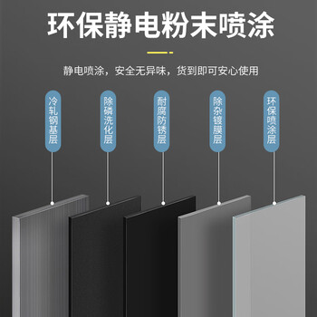 义利德营具内务柜宿舍衣帽物品柜士兵柜铁皮柜储物柜更衣柜 单人钥匙款