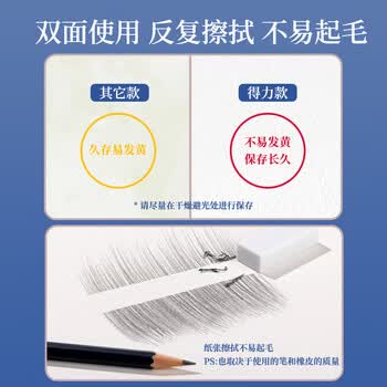 得力（deli）素描纸160g-4K-50张(袋)手绘临摹学生用初学者铅画纸绘画涂鸦美院毕业礼物礼物男女孩