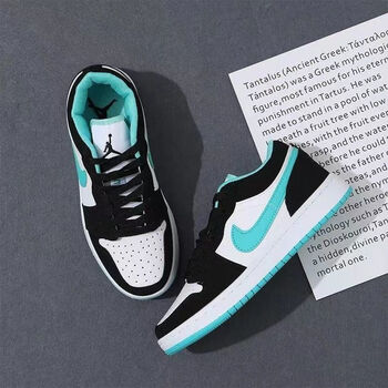 推荐】aj1低帮板鞋男女绿影子灰学生dunk高版本莆田纯原 aj蒂芙尼绿