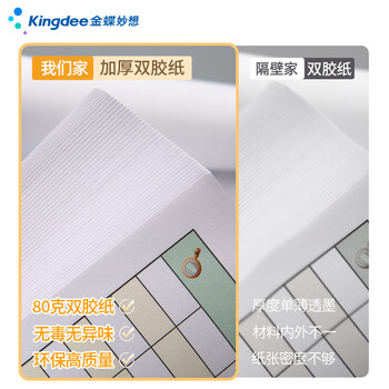 金蝶（kingdee）工资表考勤表工资发放明细表 员工薪资发放单流水单结算单本子工资单出勤登记记录本