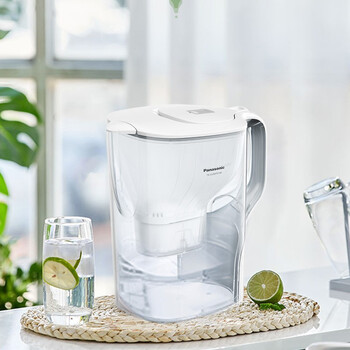 松下（Panasonic）滤水壶3.5L升级款一壶六芯白色家用自来水过滤器净水壶