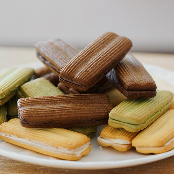 酥松曲奇夹心饼干酸奶抹茶巧克力曲奇送礼网红零食 巧克力酥松曲奇