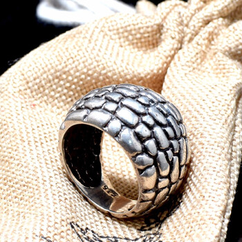 藏巴部落s925银食指戒陨石坑银戒指男女戒指个性时尚银饰品