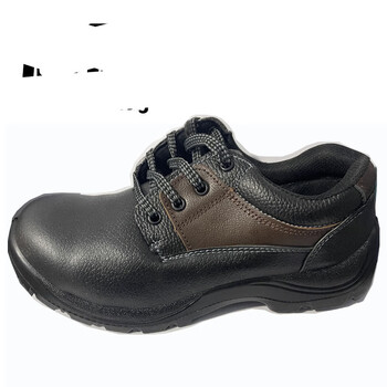 劳保鞋真皮劳保鞋春夏季透气工作防护鞋男女安 808实心底牛皮促销款