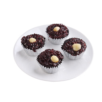 糕莲子黑米糕速冻广式点心糕点糯米半成品早餐食品 黑米莲子糕36粒