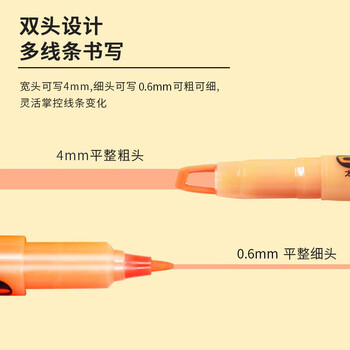 uni三菱浅色荧光双头记号笔(细0.6mm/粗4mm)可视窗 学生重点标记 PUS-102T 1支/袋 浅蓝色 uni三菱浅色荧光双头记号笔(细0.6mm/粗4mm)可视窗 学生重点标记 PUS-102T 1支/袋 浅蓝色