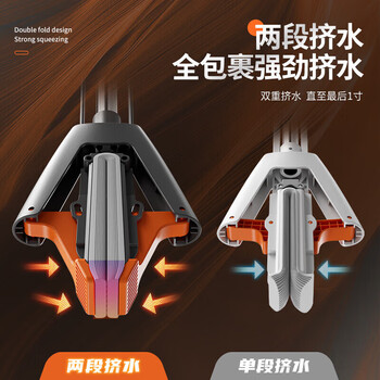 佳帮手海绵胶棉拖把28cm1头家用一拖净免手洗2026拖地神器吸水拖布墩布