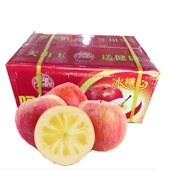源枝园味 新疆阿克苏地区冰糖心苹果 原箱5kg装 新鲜水果 原箱装