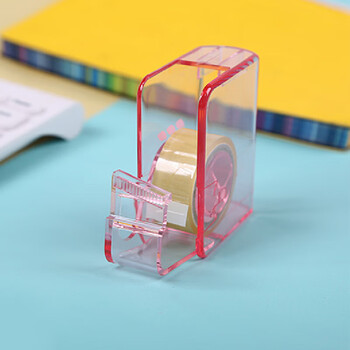 樱花(SAKURA)胶带盒透明胶收纳盒切割器(粉色) 日本进口收纳式小学生文具系列 樱花(SAKURA)胶带盒透明胶收纳盒切割器(粉色) 日本进口收纳式小学生文具系列