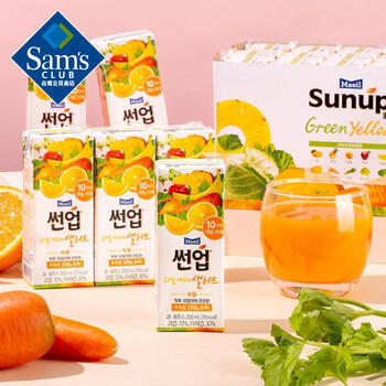 members mark山姆每日素诺复合果蔬汁饮料200ml*24盒橙苹果香蕉胡