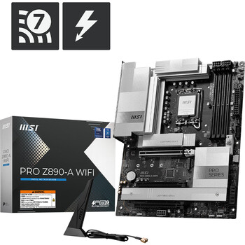 微星(MSI)PRO Z890-A WIFI7 主板 5G网口 雷电4 支持CPU 285K/265KF/245KF (Intel Z890/LGA 1851) 微星(MSI)PRO Z890-A WIFI7 主板 5G网口 雷电4 支持CPU 285K/265KF/245KF (Intel Z890/LGA 1851)