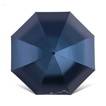 天堂伞 旅行者黑胶三折晴雨伞 33628E 天堂伞 旅行者黑胶三折晴雨伞 33628E