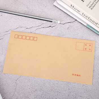 晨光(M&G)文具5号DL牛皮纸信封 220*110mm办公财务发票袋 邮局标准信封袋工资袋 20个装AGWN8530