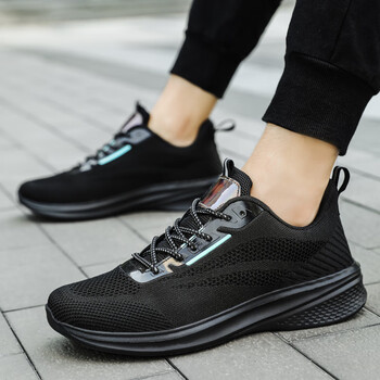 锌鹏男士秋季透气网布鞋大码运动休闲鞋454647特大号加大加肥男鞋子