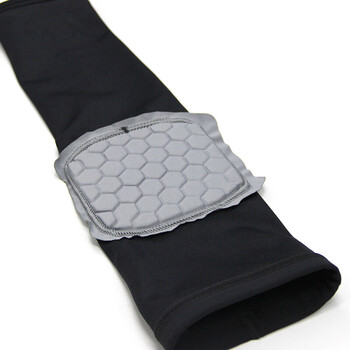 迈克达威（McDavid）欧文同款健身速干排汗HEXPAD蜂窝防撞防摔压缩护臂黑色S码