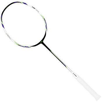 李宁（LI-NING）羽毛球拍战戟小马达全碳素珍珠白3U空拍AYPU073-3 
