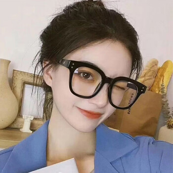 suptmv黑框成品眼镜女学生韩版素颜防蓝光平光镜男有度数网红镜黑框