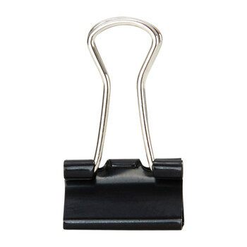 晨光(M&G)文具ABS92736  5号19mm  黑色长尾夹 小号金属票据夹 Eplus系列办公燕尾夹 40个/盒 1盒