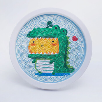 手工diy制作材料包点水晶粘贴礼物女孩小学生玩具(可开票) 1143小鳄鱼