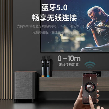 爱国者T102回音壁电视音响蓝牙投影仪外接音箱家庭影院客厅低音炮木纹色-T102【回音壁*1低音炮*1】