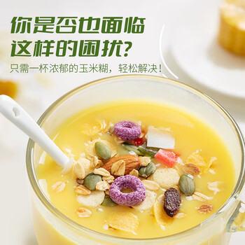 智仁 山药葛根玉米糊 0添加蔗糖 营养早餐健康冲饮即食代餐粉600g