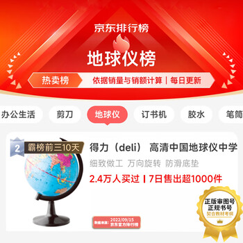 得力(deli)【全网低价】得力14.2cm学生办公地球仪 教学研究摆件 教师礼物生日礼品 得力(deli)【全网低价】得力14.2cm学生办公地球仪 教学研究摆件 教师礼物生日礼品