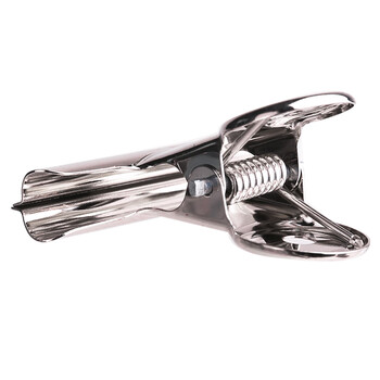 得力（deli） 不锈钢铁票夹财务票据夹家用强力山形夹子9523-3圆形铁票夹51mm袋装(6只/包)