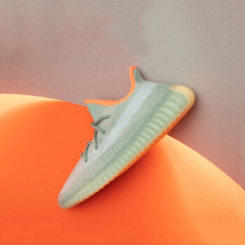 boost 350 v2灰橙满天星哈密瓜椰子跑步鞋 fx9035 46