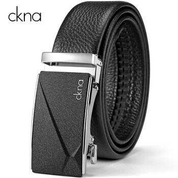 人潮流裤带腰带ck男士皮带 单扣【商务款】银色 105cm【图片 价格