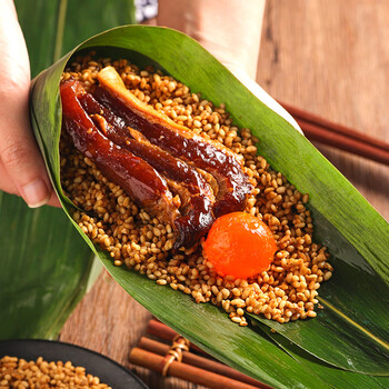 七龙珠粽子网红长条粽端午节新鲜散装性价比高蛋黄五花肉粽200g6只