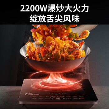 九阳（Joyoung）家用多功能电磁炉 大功率IH加热菜单电磁灶配汤锅炒锅 防辐射电磁炉C22-F8