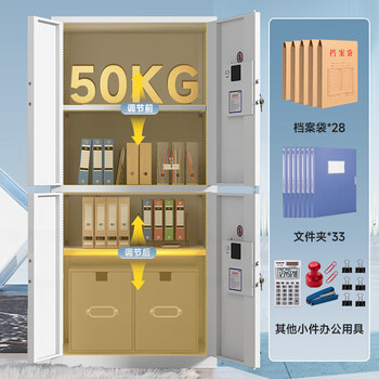 奈高（NAIGAO）保密柜文件柜办公铁皮柜国家保密认证资料档案柜电子指纹锁密码柜