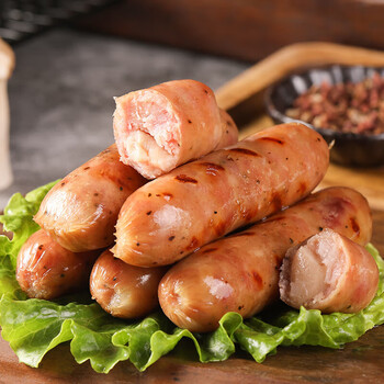 其亮杏鲍菇香肠纯肉烤肠 黑胡椒热狗肠烧烤 杏鲍菇香肠270g*1包