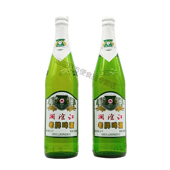 润华年澜沧江啤酒大瓶580ml10瓶云南临沧特产澜沧江老啤酒41度老包装