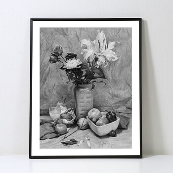 彩糖塘细窄边铝合金画框外框装裱素描美术写真大尺寸挂墙相框曜岩黑a1