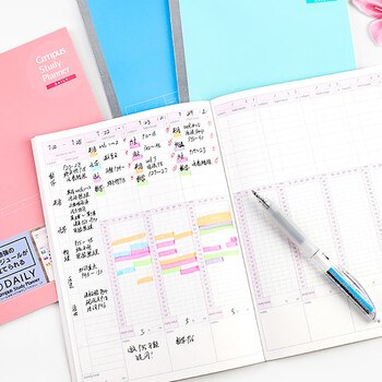 国誉(KOKUYO)进口笔记本子学习计划本日计划日程本子 B5/30张 水粉色1本 NO-Y80MD-LP