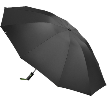 蕉下（beneunder）起始系列全自动雨伞三折防风加固折叠10骨伞 曜石黑