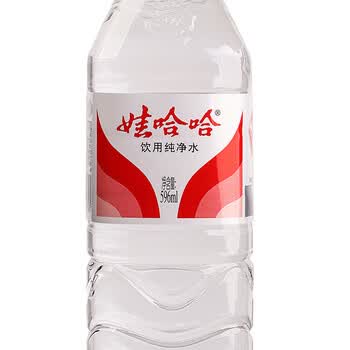 娃哈哈 纯净水饮用水 596ml*24瓶 整箱水