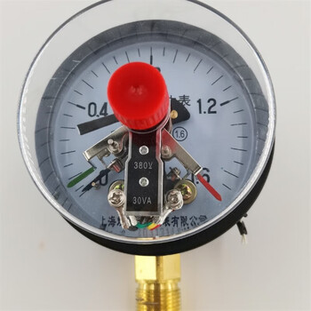 旭浪星新款普通磁助水泵消防真空电接点压力表螺纹 磁助式yxc100 -0.