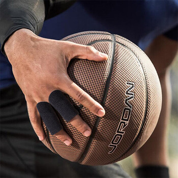 LAC护指套手指保护套10只装篮球护指运动护具防滑弹力绷带手指套黑色