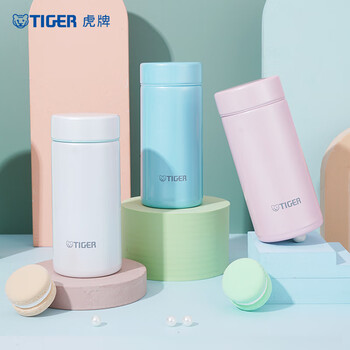虎牌（TIGER）保温杯梦重力不锈钢真空水杯MMP-J20C-PS 200ML 贝壳粉